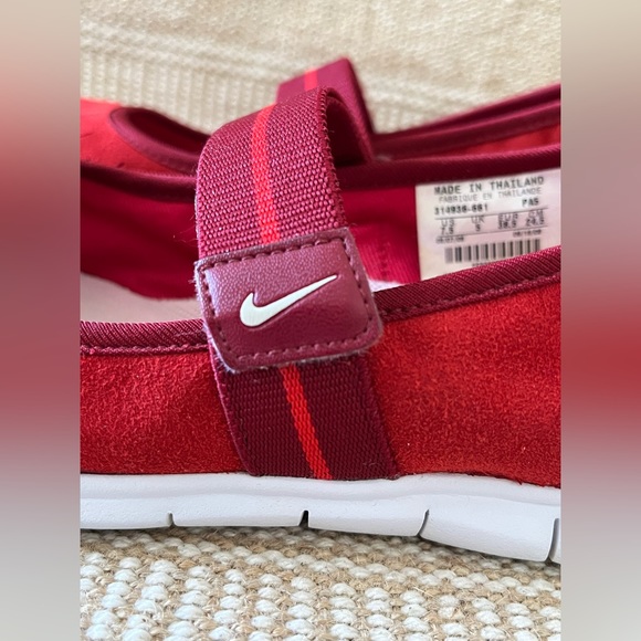 Nike Mary Jane Sneakers. Size: 7.5 Color: Red - Picture 9 of 12